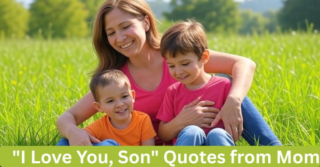 "I Love You, Son" Quotes from Mom