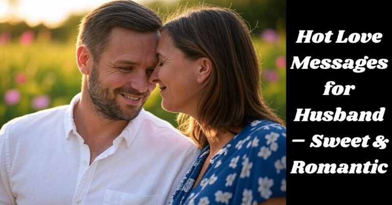 Hot Love Messages for Husband – Sweet & Romantic
