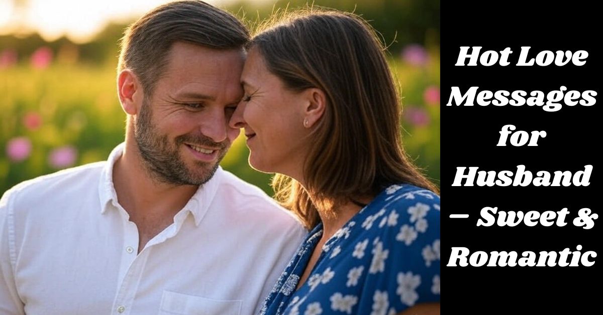 Hot Love Messages for Husband – Sweet & Romantic