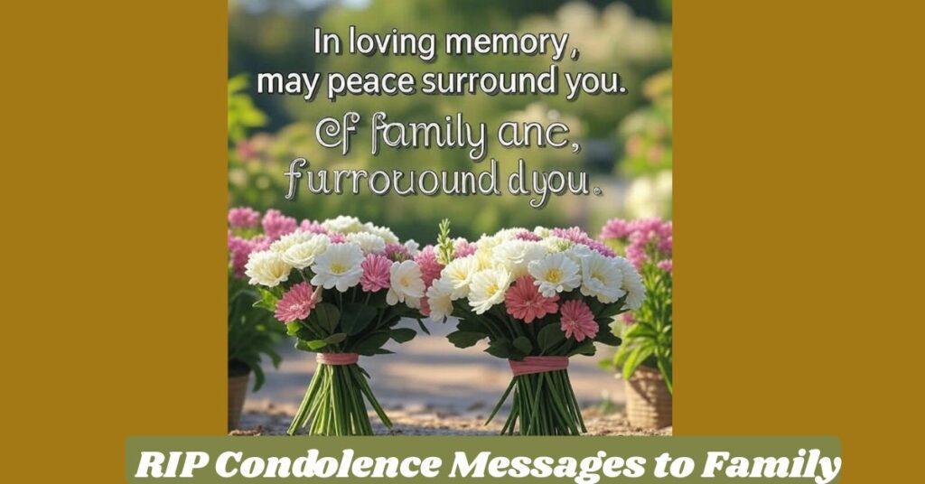 RIP Condolence Messages to Family