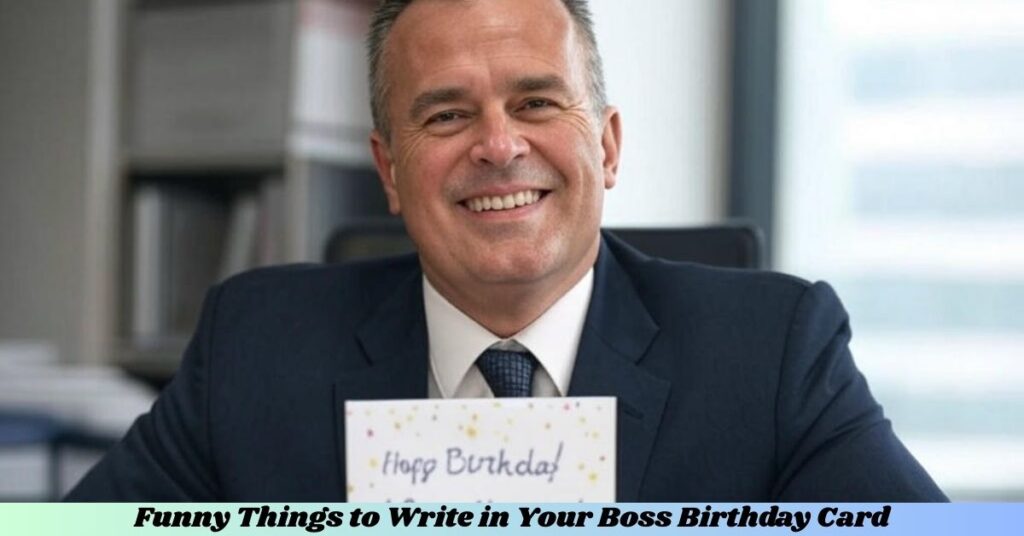 Funny Things to Write in Your Boss Birthday Card