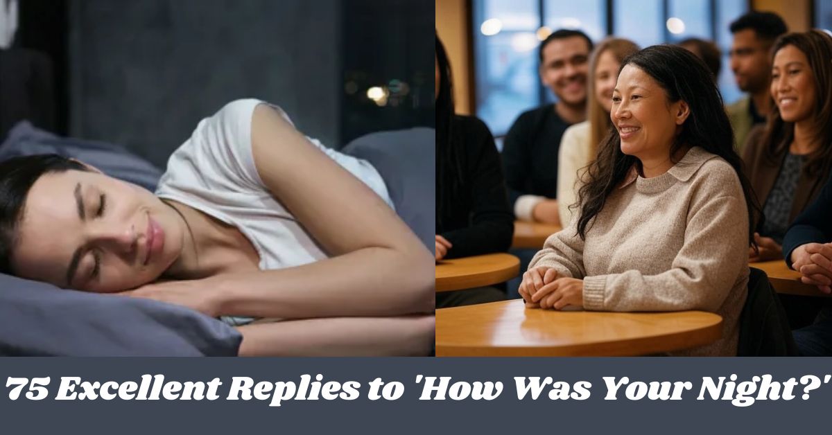 75 Excellent Replies to 'How Was Your Night?'