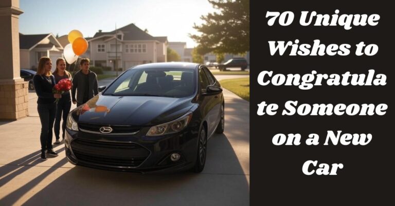70 Unique Wishes to Congratulate Someone on a New Car