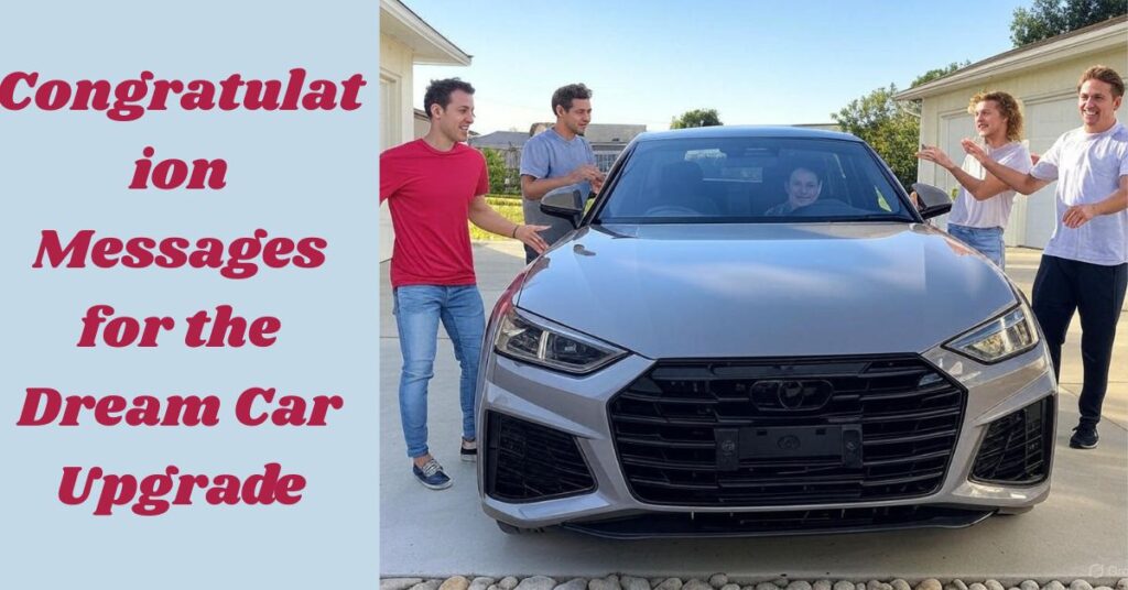 Congratulation Messages for the Dream Car Upgrade