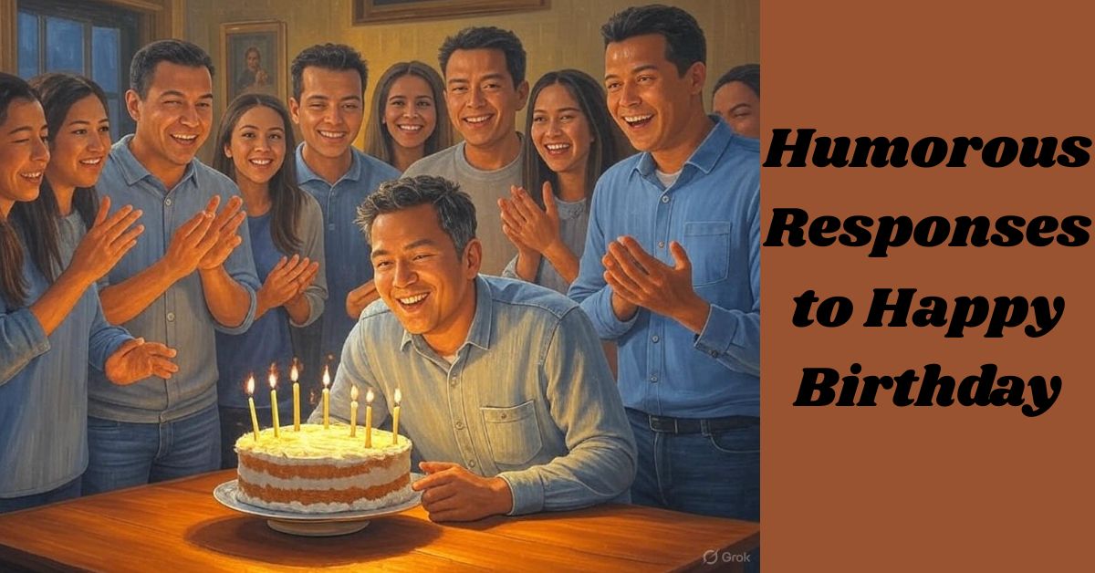 Humorous Responses to Happy Birthday Humorous Responses to Happy Birthday