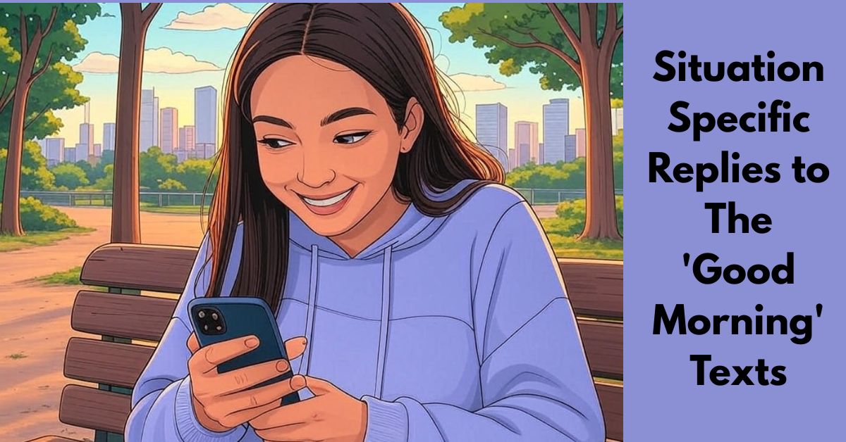 Situation Specific Replies to The 'Good Morning' Texts Situation Specific Replies to The 'Good Morning' Texts