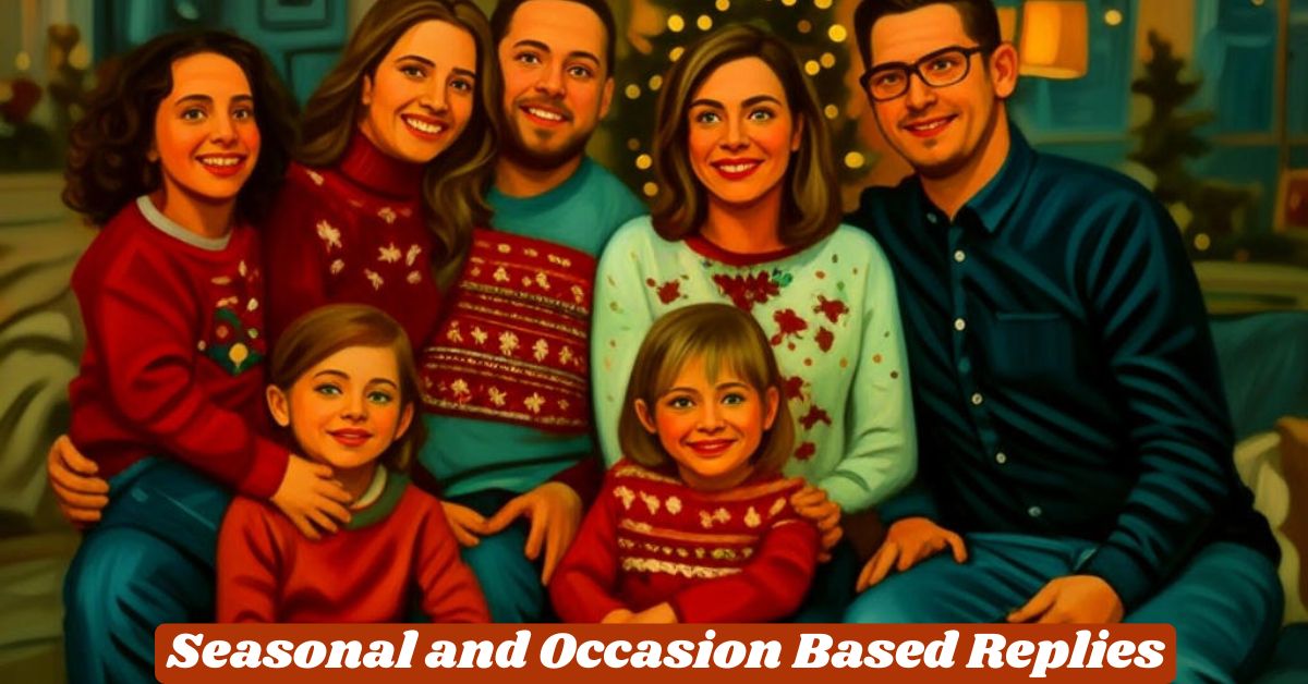 Seasonal and Occasion Based Replies Seasonal and Occasion Based Replies