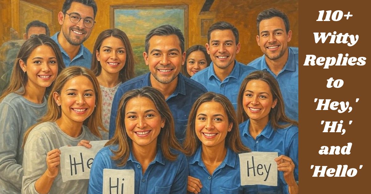 110+ Witty Replies to 'Hey,' 'Hi,' and 'Hello'