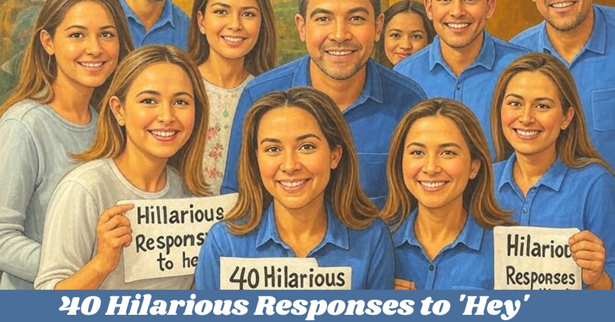 40 Hilarious Responses to 'Hey' 40 Hilarious Responses to 'Hey'