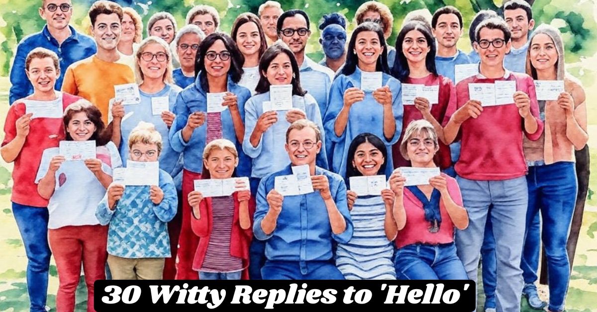 30 Witty Replies to 'Hello' 30 Witty Replies to 'Hello'