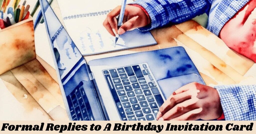 Formal Replies to A Birthday Invitation Card