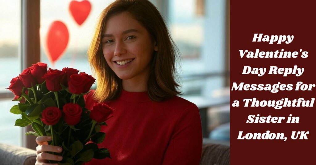 Happy Valentine's Day Reply Messages for a Thoughtful Sister in London, UK