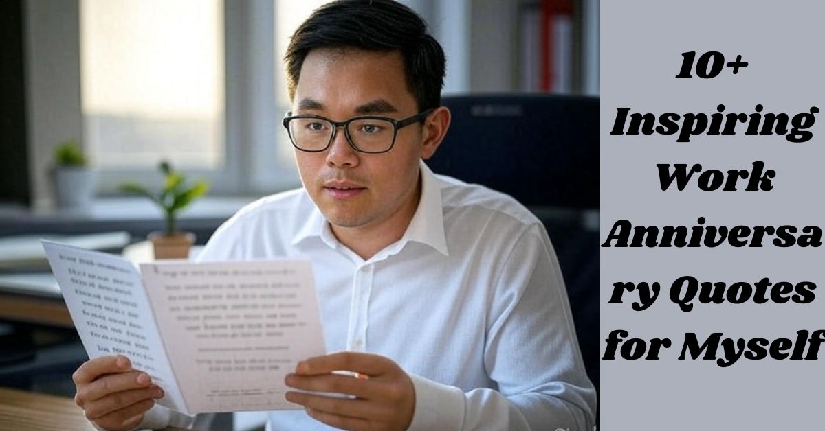 10+ Inspiring Work Anniversary Quotes for Myself