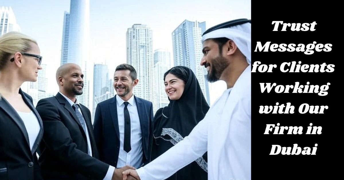 Trust Messages for Clients Working with Our Firm in Dubai Trust Messages for Clients Working with Our Firm in Dubai