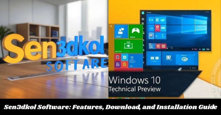 Sen3dkol Software: Features, Download, and Installation Guide